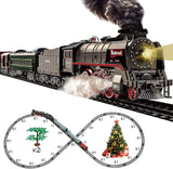 Holy Fun DIY Train Track Set with Steam Smoke & Passenger Car