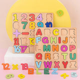 Wooden ABC & Maths Puzzle Board for Kids
