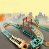 DIY Urban Rail Track Set with Toy Truck for Kids