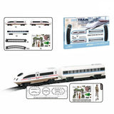 DIY 28 Pcs Railway Train Set with Sound Effects