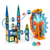 3D Magnetic Ferris Wheel Pipeline Building Blocks - 71 Pcs