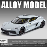 Koenigsegg Gemera 1:24 Diecast Model Car – Pull-Back with Lights & Sound