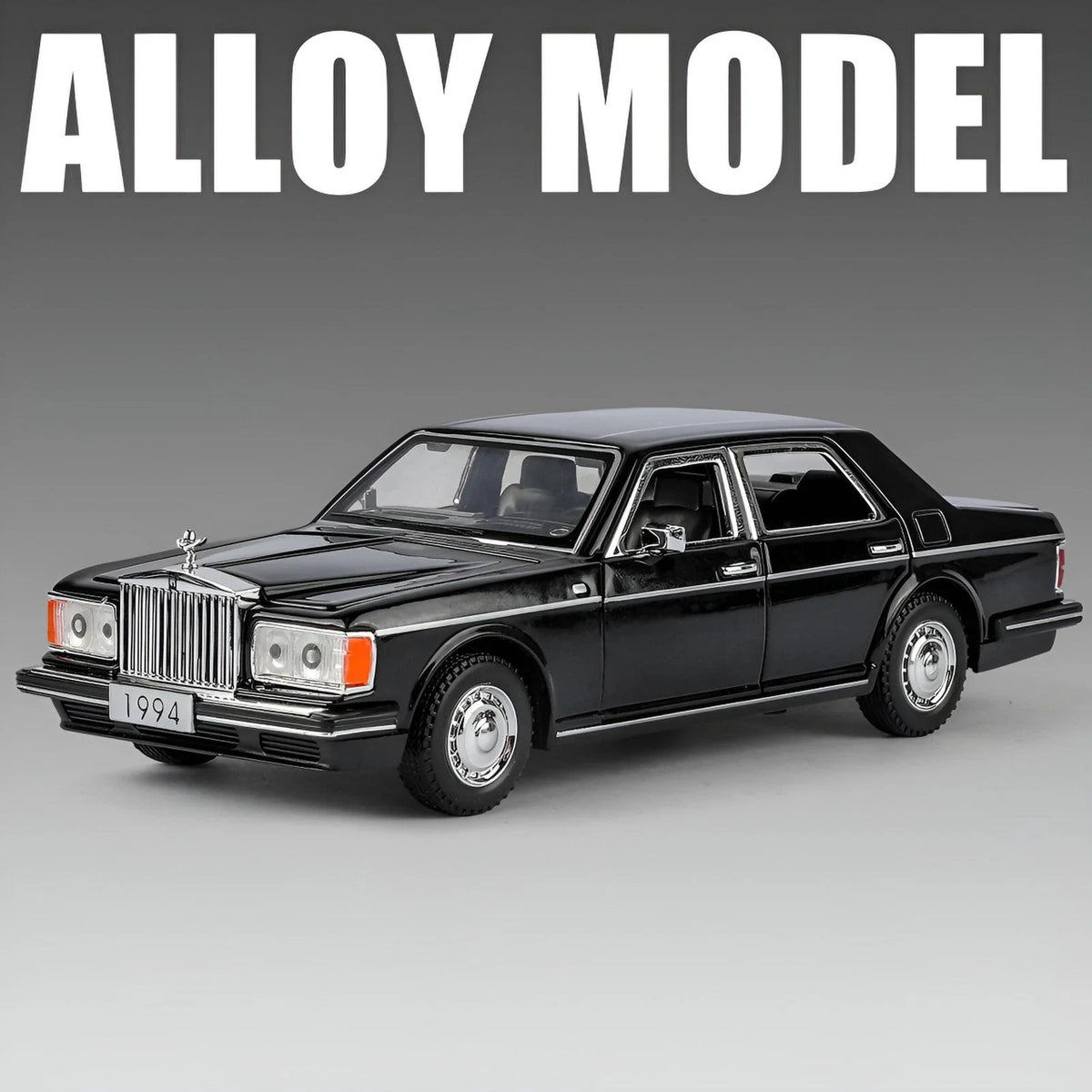 1:32 Diecast Rolls Royce Silver Spur Model Car – Light & Sound