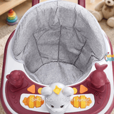 Interactive Baby Learning Walker with Music, Activity Tray & Padded Seat