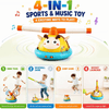Bee 4-in-1 Rocket Launcher, Balance & Catching Activity Game for Kids