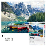 Moraine Lake 1000-Piece Jigsaw Puzzle