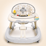 Foldable Baby Walker with Animal Activity Tray