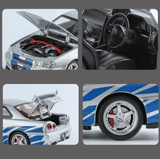 Nissan Skyline GT-R R34 1:24 Diecast Model Car