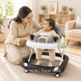 Foldable Baby Learning Walker with Steering-Wheel Activity Tray