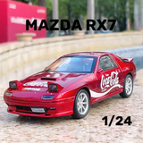 Mazda RX7 Coca-Cola Edition 1:24 Diecast Model Car