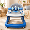 4-in-1 Foldable Baby Learning Walker with Activity Toy Tray