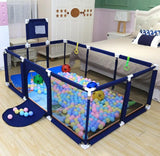 Extra Large Baby Playpen with Basketball & Football Play Yard