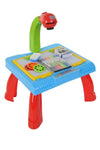 3-in-1 Learning Activity Desk for Kids – Whiteboard, Chalkboard & Projector