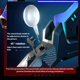 2-in-1 LED Axe Sword Toy — 7-Color Mist Spray, Sound & Vibration for Kids