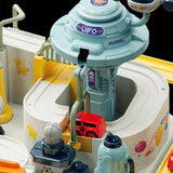 2-in-1 Space Adventure Car Track Playset for Kids