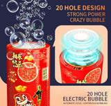 20 Hole Automatic Bubble Machine for Kids – LED Lights & Sound (333-23)