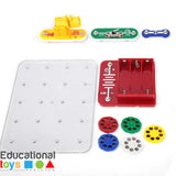21pcs Electric Projector Science Circuit Block Kit | STEM Learning Toy for Kids