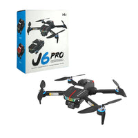 J6 Pro foldable 8K drone front view – white quadcopter with camera