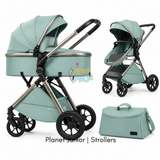 Kidilo 2-in-1 Reversible Baby Stroller with Mommy Bag