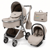 Kidilo Luxury 3-in-1 Baby Stroller, Car Seat & Mommy Bag Travel System