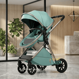 Kidilo 2-in-1 Reversible Baby Stroller with Mommy Bag