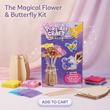 Poke Art Craft Kit – Magical Flower & Butterfly DIY Fabric Set