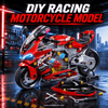 2-in-1 Take-Apart Motorcycle Workshop Building Set for Kids