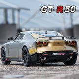 Nissan GTR-50 1:24 Diecast Model Car – Lights & Sound Pull-Back