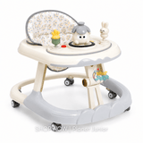Foldable Baby Walker with Animal Activity Tray