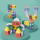 STEM Magic Magnetic Square Run Building Blocks – 52 Pcs Set for Kids