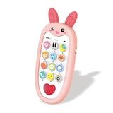 Bunny Themed Toy Phone with Music & Lights for Toddlers