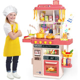 Play Kitchen Set – 50 Pcs Spray Kitchen Kit with Lights &amp; Sound