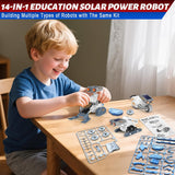 14-in-1 Solar Robot Kit – DIY STEM Building Toy for Kids