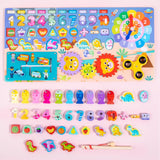 Multifunctional Logarithm Board Game – 8-in-1 Wooden Learning Toy for Kids