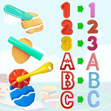 Letters & Numbers Playdough Set – Educational Molds for Kids