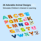 Animal Alphabet Fridge Magnets Set – A to Z Letters for Kids
