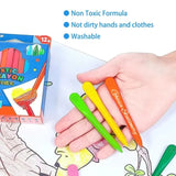 Triangular Grip Crayons Set for Kids – 18 Colors