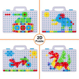 STEM Magnetic Creative Puzzle 4-in-1 Briefcase Set (193 Pcs)