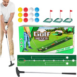 Kids Golf Play Set with 2-Meter Putting Mat & Flag Targets