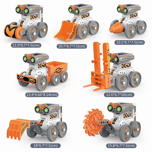 Solar Robot Kit modular parts and gears