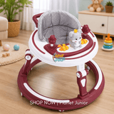 Interactive Baby Learning Walker with Music, Activity Tray & Padded Seat