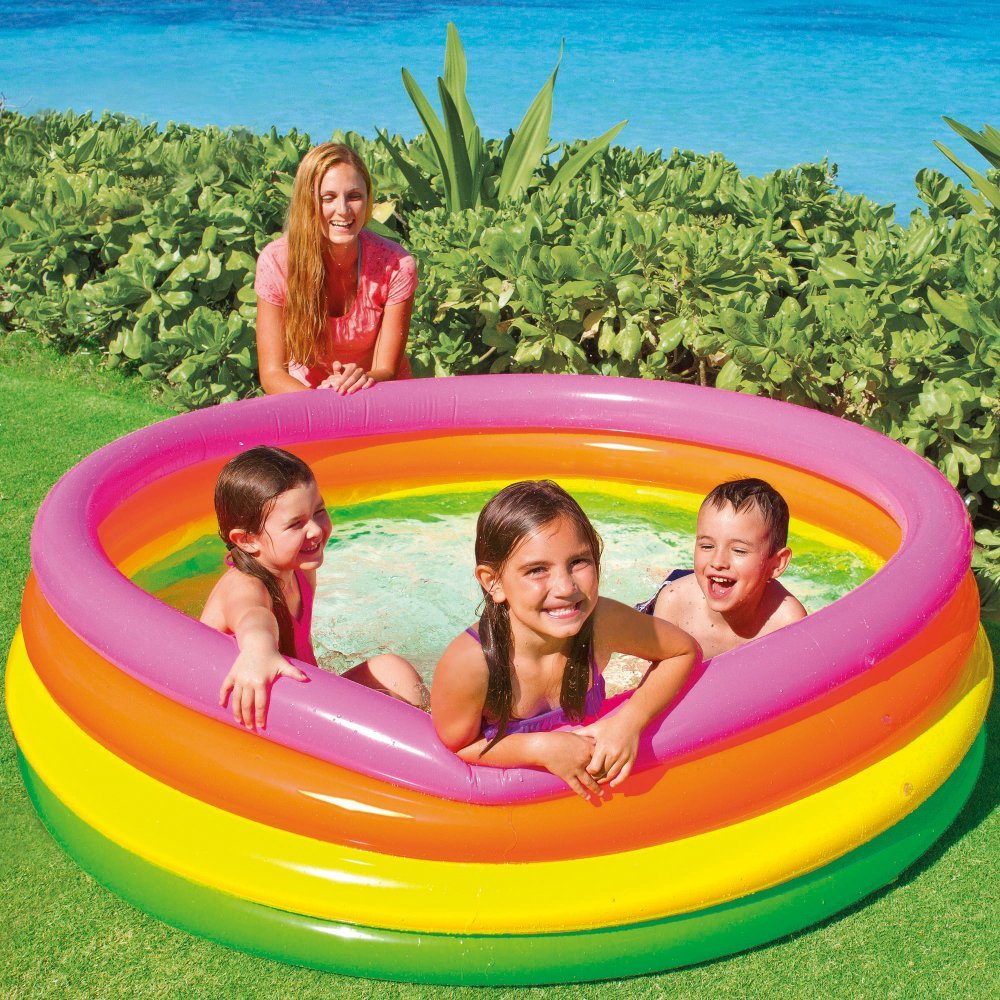 INTEX Colorful Kids Pool 5.6ft | Inflatable Splash Pool