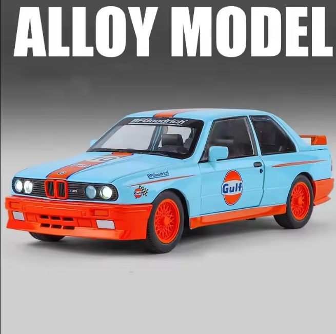 BMW M3 E30 Modified 1:24 Diecast Model Car – Lights & Sound