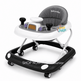 Foldable Baby Learning Walker with Steering-Wheel Activity Tray