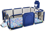 Extra Large Baby Playpen with Basketball & Football Play Yard