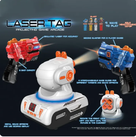 Kids laser shooting gun projector duck targets arcade game Pakistan
