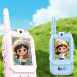 2pcs Kids Video Walkie Talkie with Screen | Rechargeable 2-in-1 Video Intercom Toy