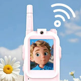 2pcs Kids Video Walkie Talkie with Screen | Rechargeable 2-in-1 Video Intercom Toy