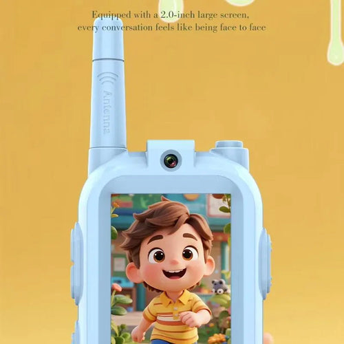 Rechargeable video walkie talkie for kids