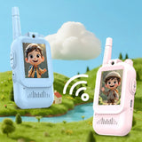 2pcs Kids Video Walkie Talkie with Screen | Rechargeable 2-in-1 Video Intercom Toy
